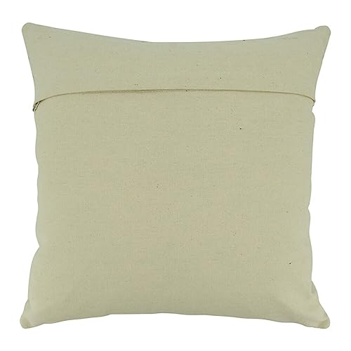 Fennco Styles Modern Cowhide Deisgn Throw Pillow 18" W x 18" L – Grey Fur Leather Cushion for Couch, Bedroom, Living Room and Office Décor